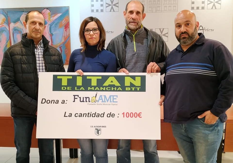 C.D. Alcazar Bikes dona la cantidad total de 1.000 euros a la Fundación Atrofia Muscular Espinal